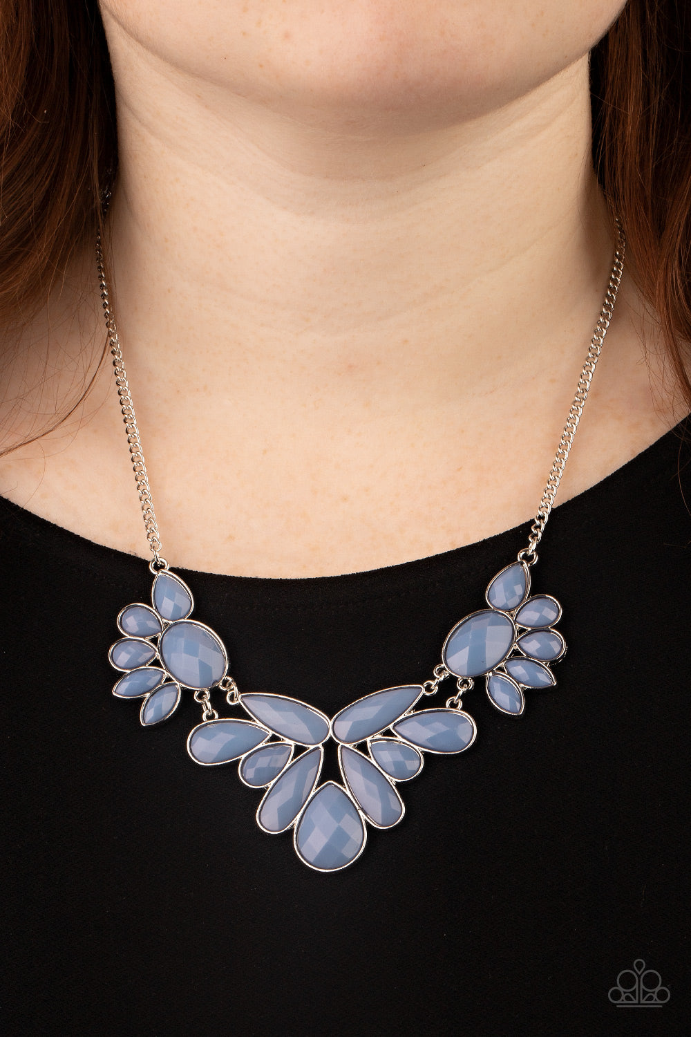Paparazzi ♥ A Passing FAN-cy - Blue ♥  Necklace