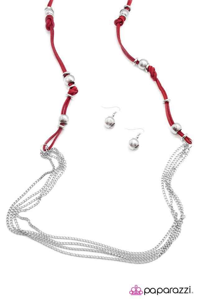 Paparazzi ♥ Tied and True - Red ♥ Necklace