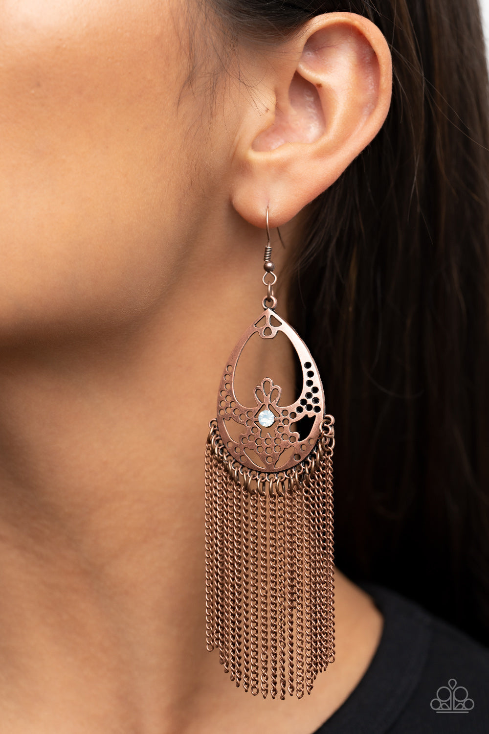 Paparazzi ♥ Castle Cottage - Copper ♥  Earrings