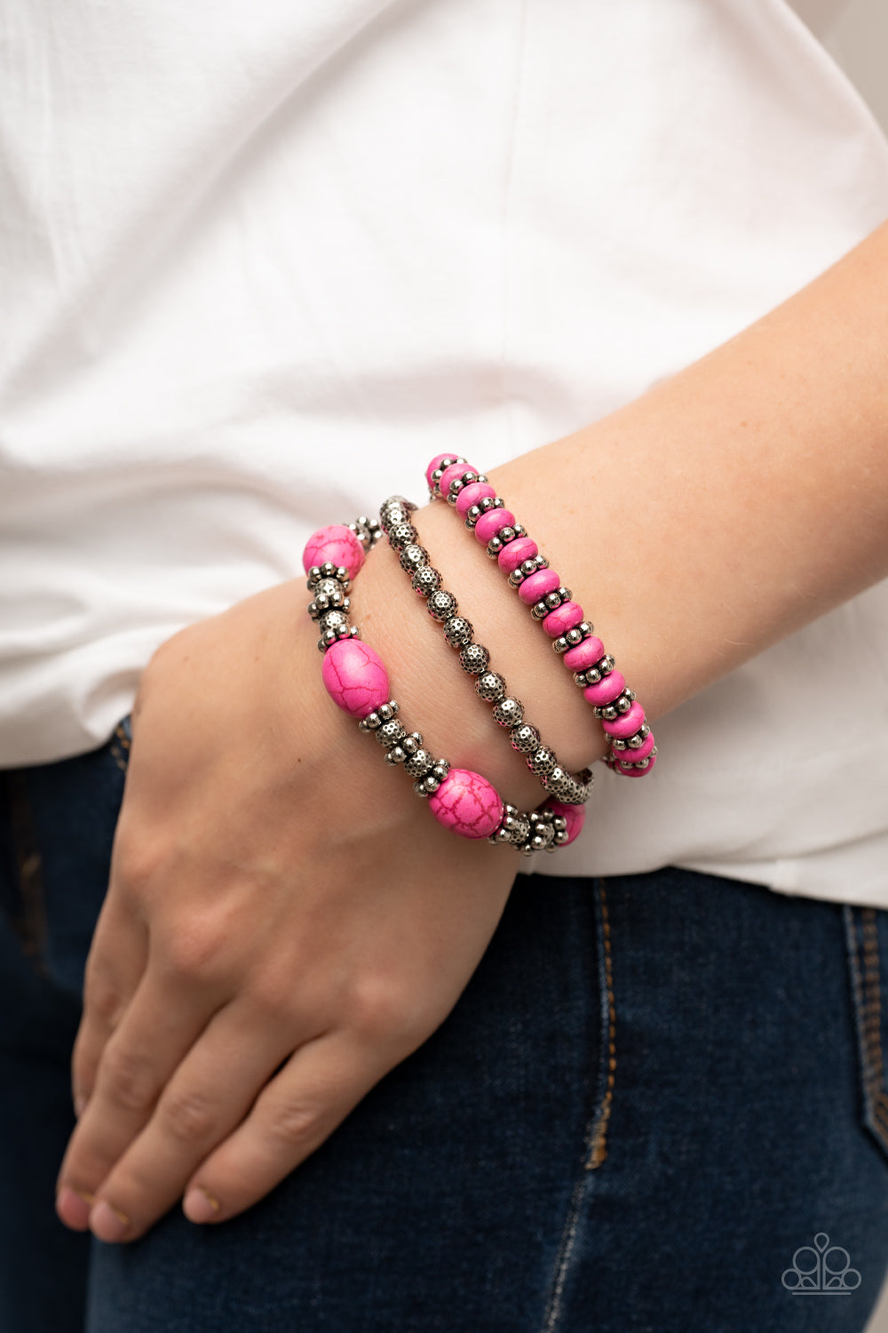 Paparazzi ♥ Take by SANDSTORM - Pink ♥  Bracelet