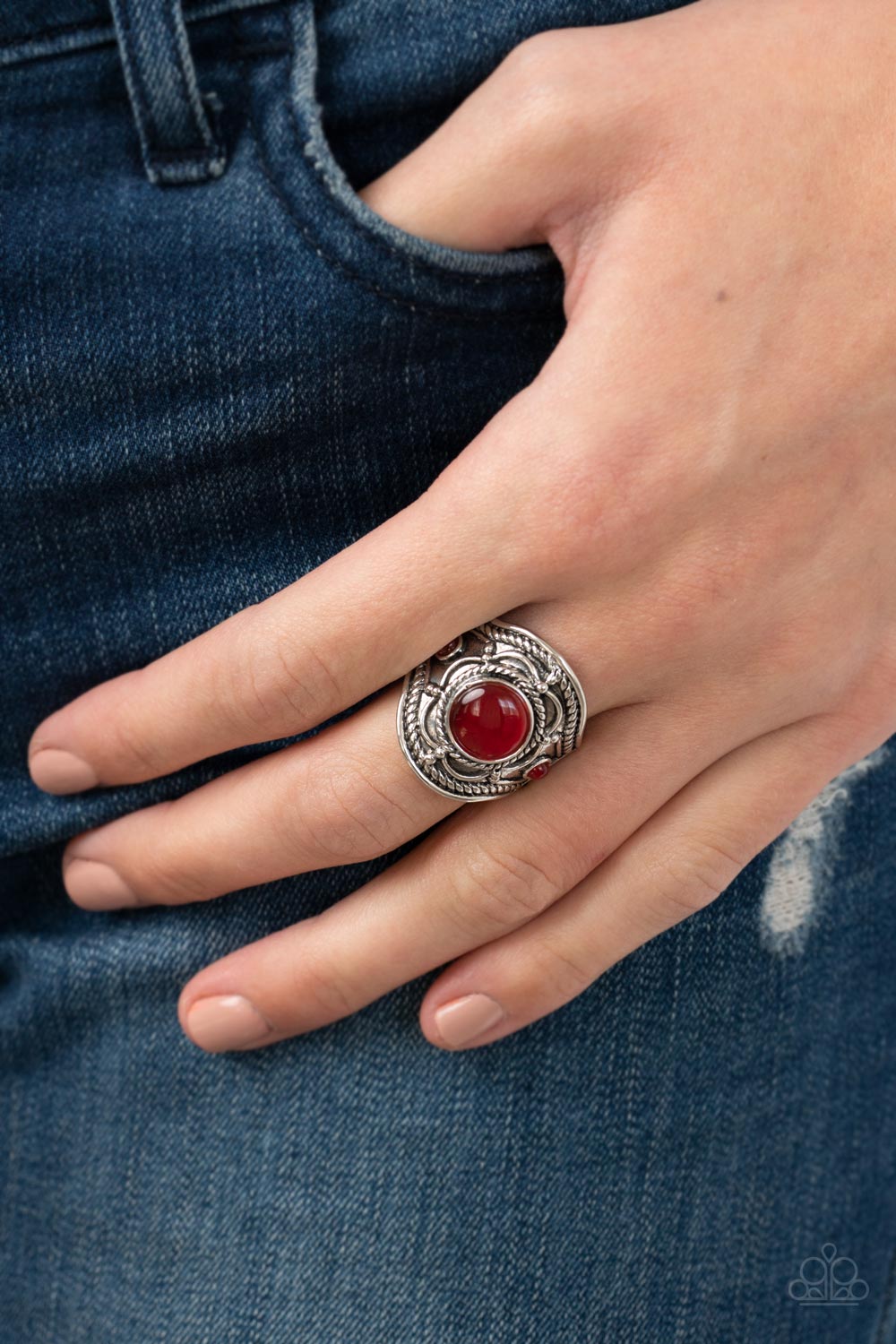 Paparazzi ♥ Exuberant Escapade - Red ♥  Ring