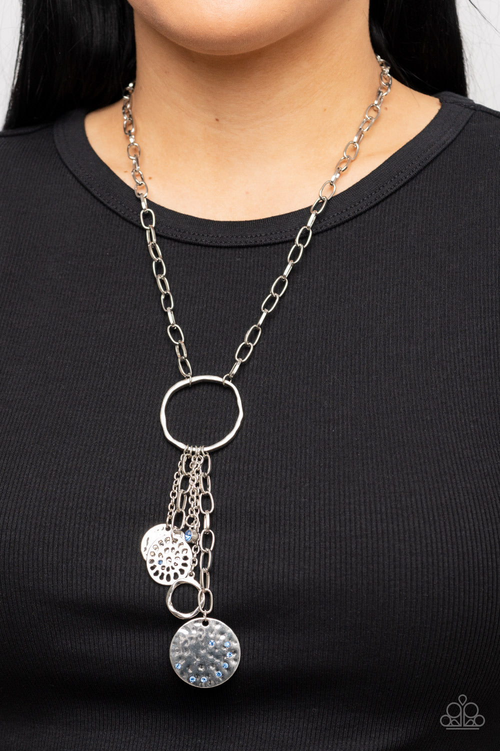 Paparazzi ♥ Trinket Twinkle - Blue ♥  Necklace