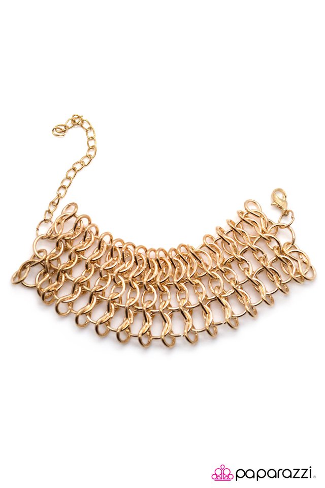 Paparazzi ♥ Tech Savvy - Gold ♥ Bracelet