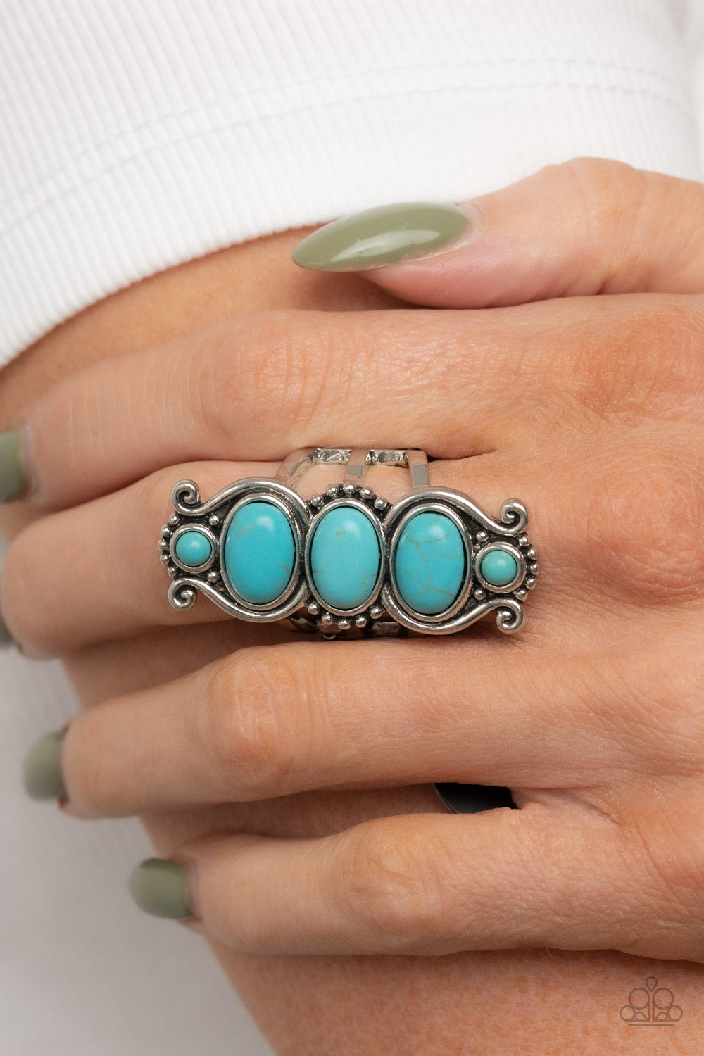 Paparazzi ♥ Roswell Relic - Blue ♥  Ring