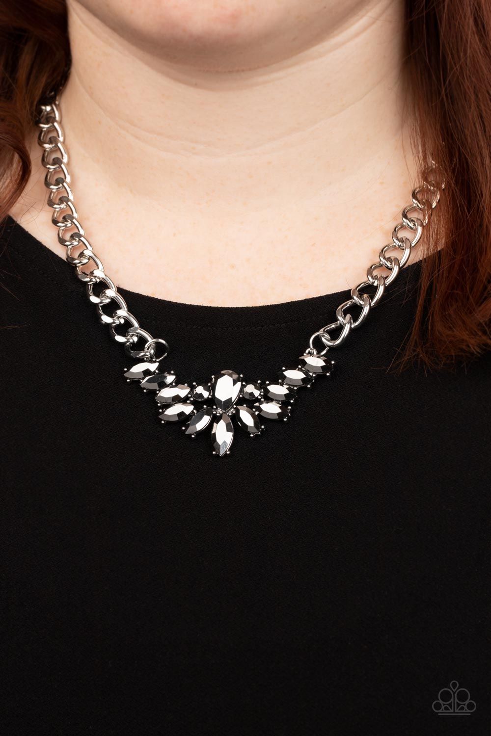 Paparazzi ♥ Come at Me - Silver ♥  Necklace