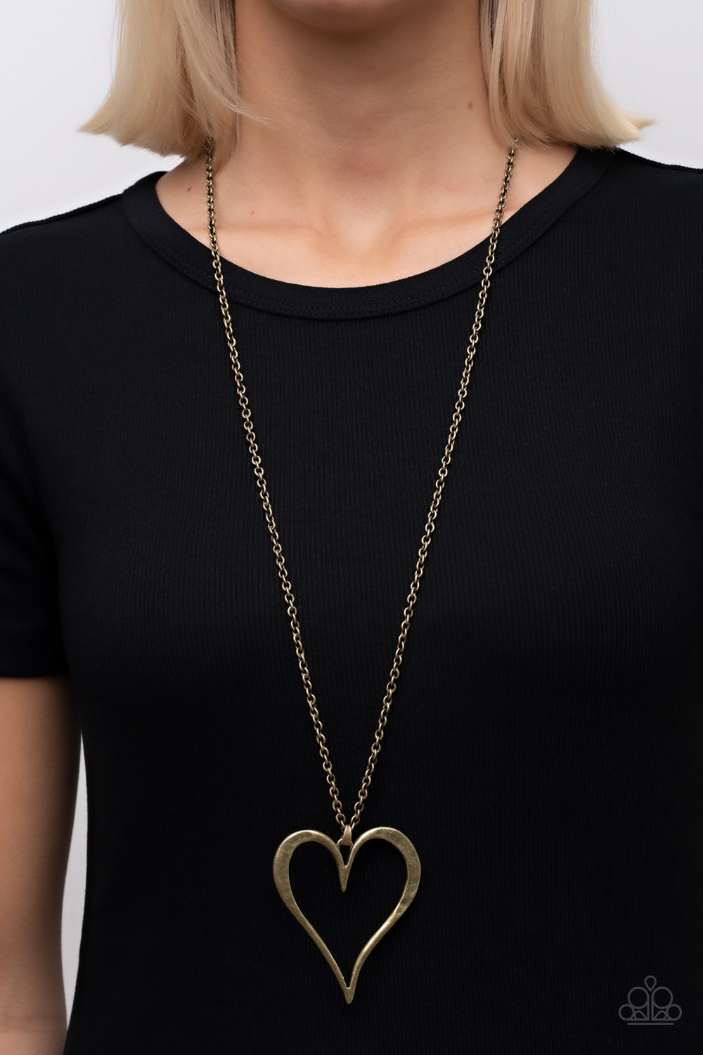 Paparazzi ♥ Hopelessly In Love - Brass ♥  Necklace