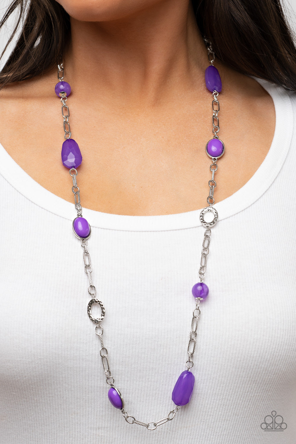 Paparazzi ♥ Barcelona Bash - Purple ♥  Necklace