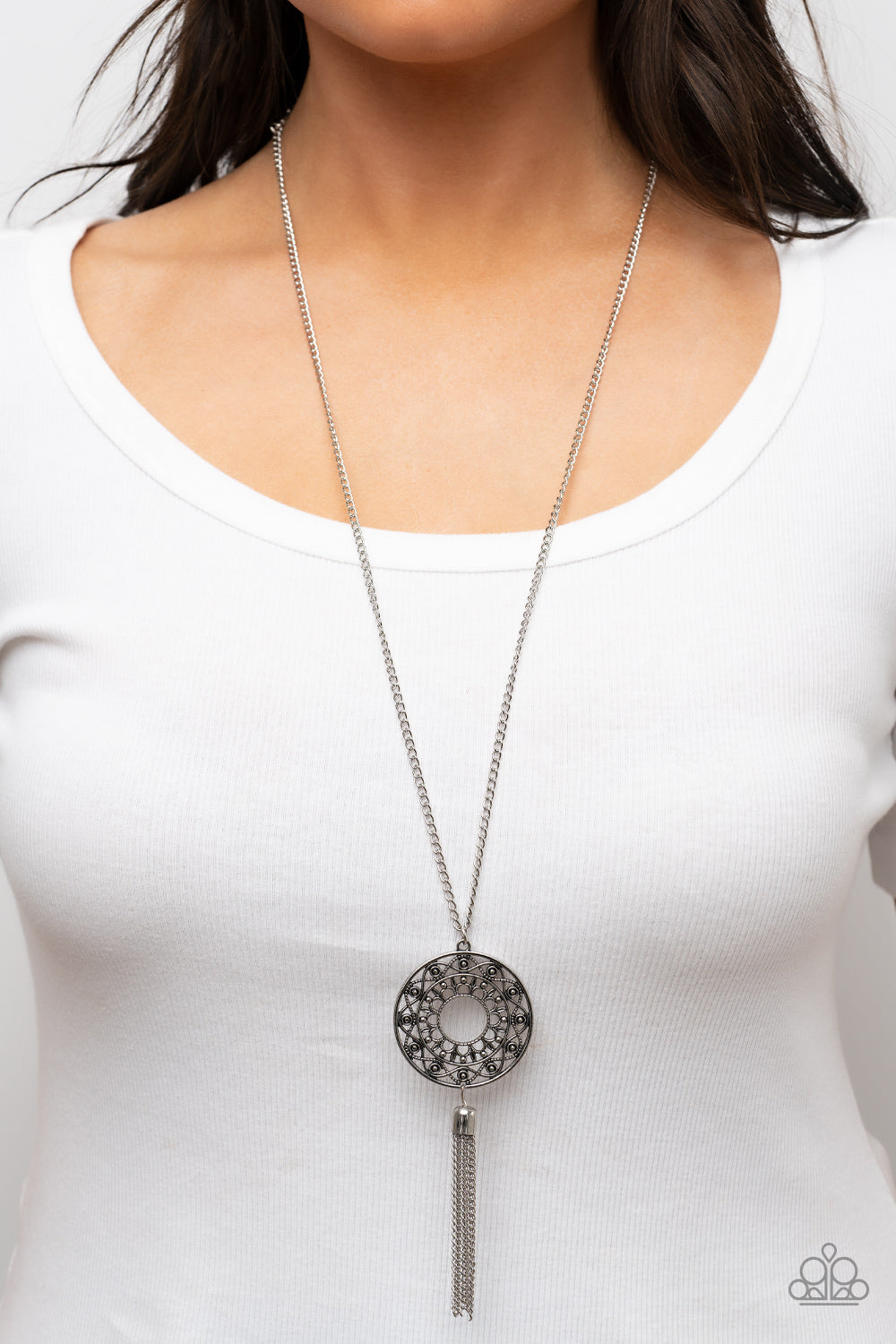 Paparazzi ♥ Tai Chi Tassel - Silver ♥  Necklace