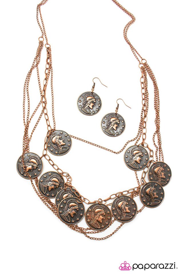 Paparazzi ♥ Lady Liberty - Copper ♥ Necklace