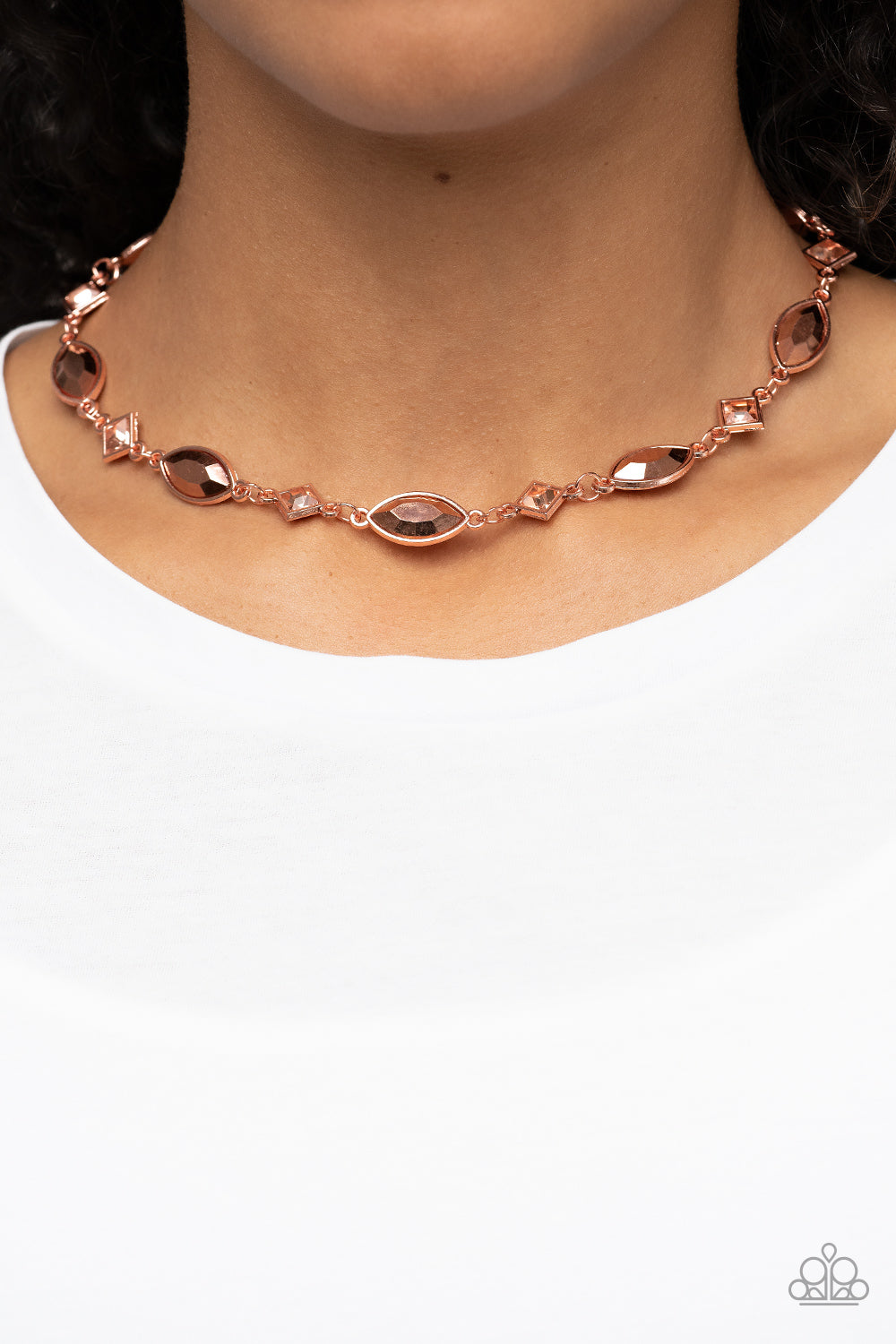 Paparazzi ♥ Prismatic Reinforcements - Copper ♥  Necklace