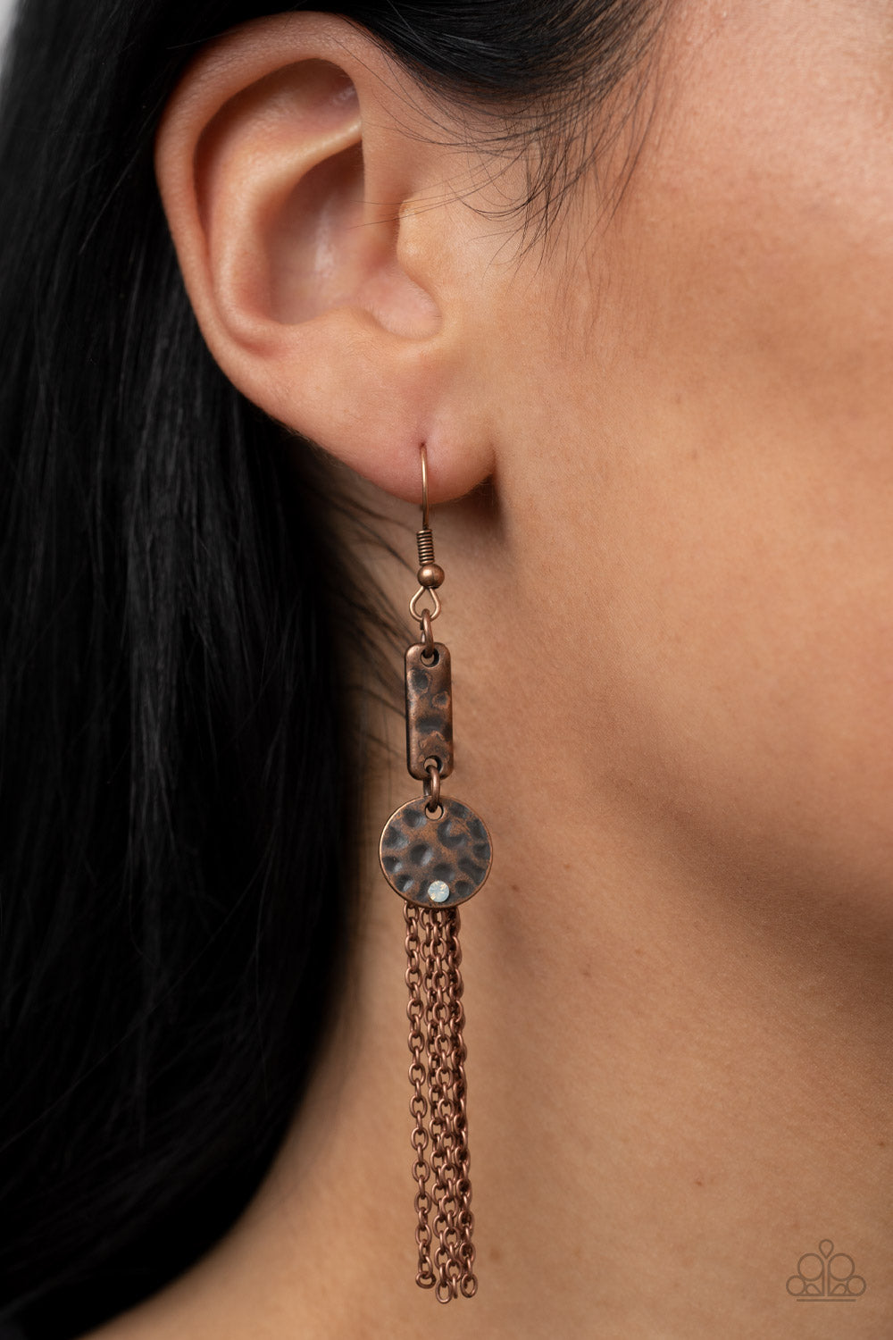 Paparazzi ♥ Twinkle Twinkle Little Trinket - Copper ♥  Earrings