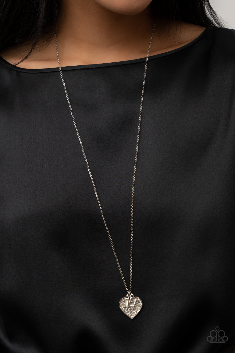 Paparazzi ♥ Letters of Love - White ♥  Necklace