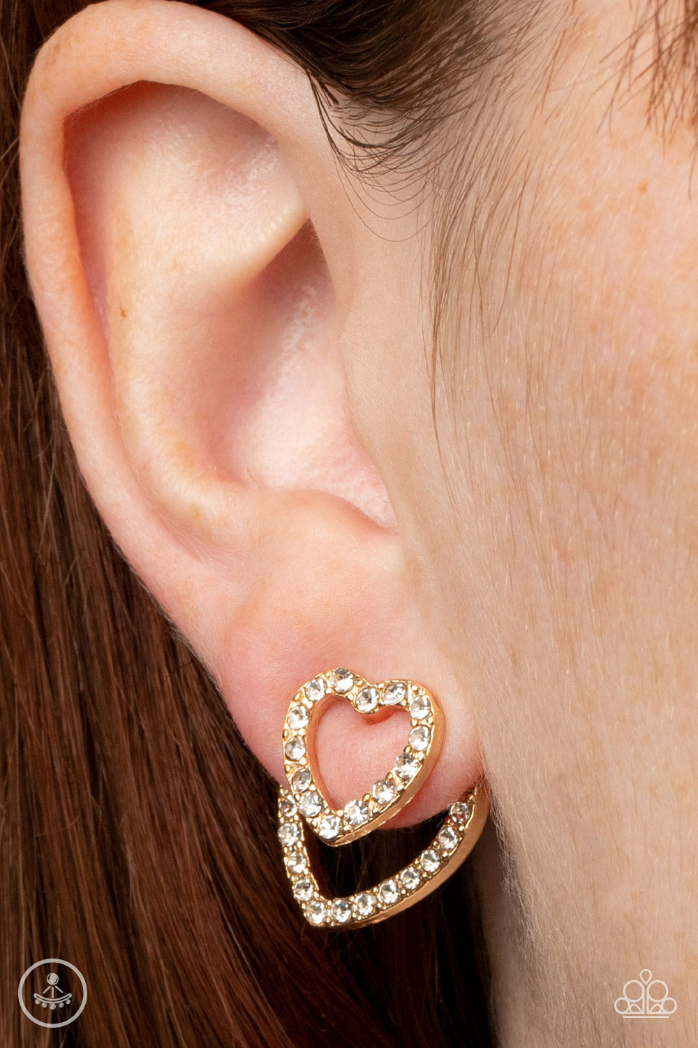 Paparazzi ♥ Ever Enamored - Gold ♥  Post Earrings