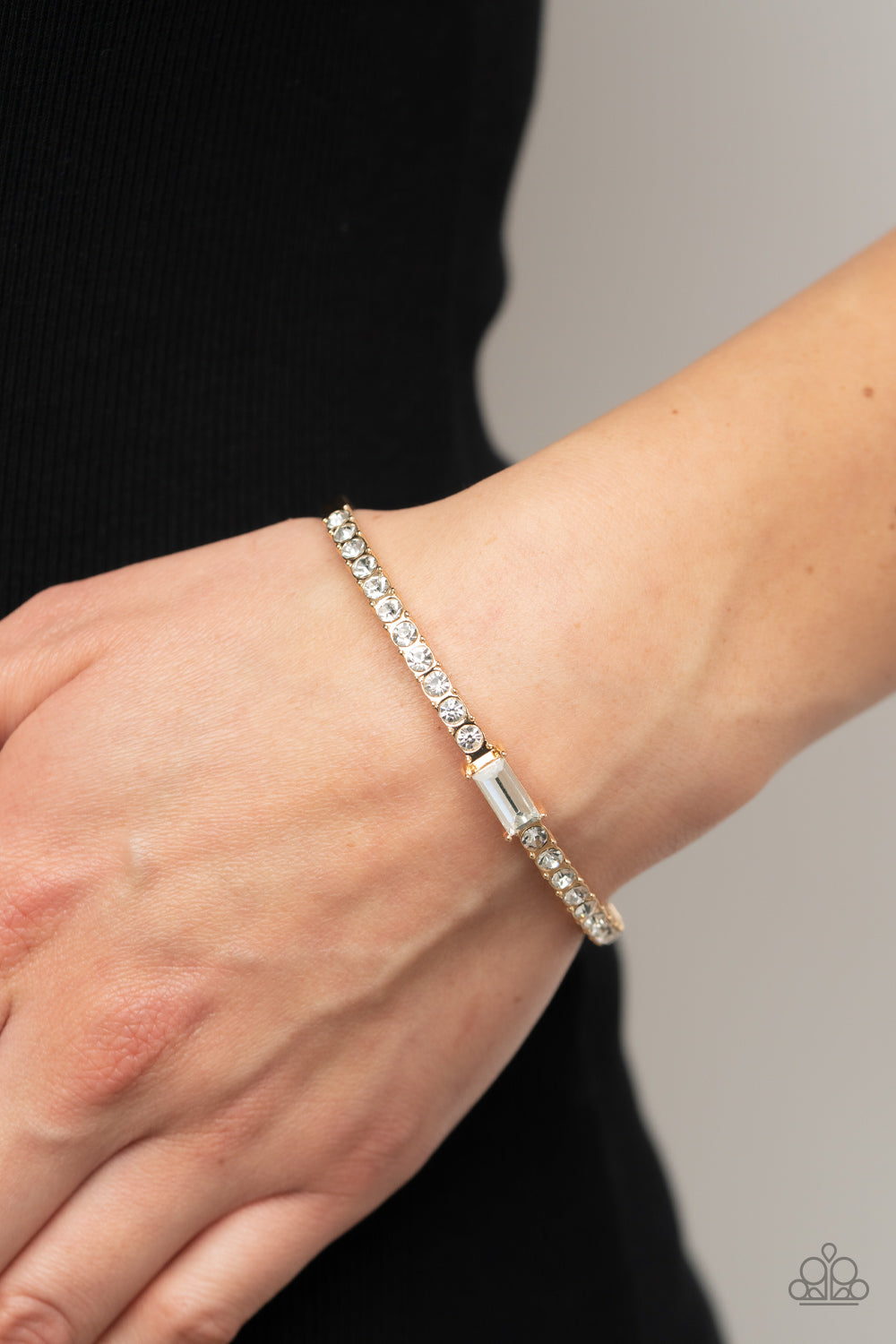 Paparazzi ♥ Party Crashing Couture - Gold ♥  Bracelet