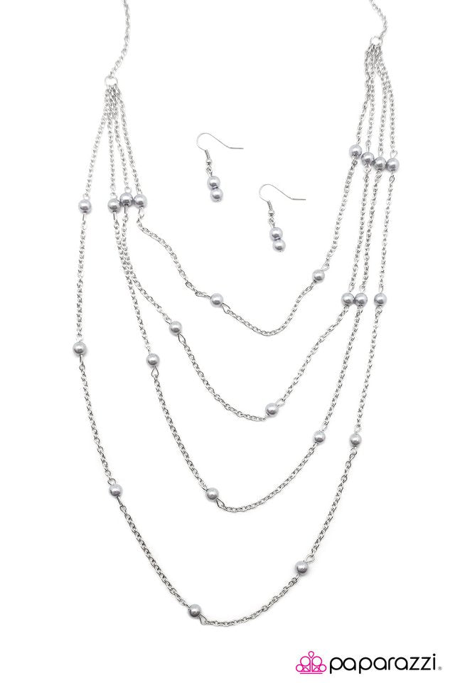 Paparazzi ♥ Its A Small World - Silver ♥ Necklace