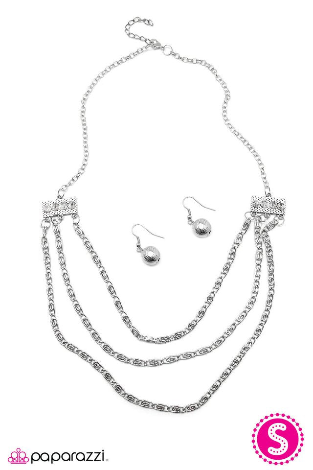 Paparazzi ♥ Native Art - Silver ♥ Necklace