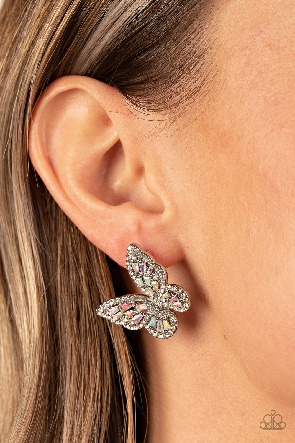Paparazzi ♥ Smooth Like FLUTTER - Multi ♥  Post Earrings