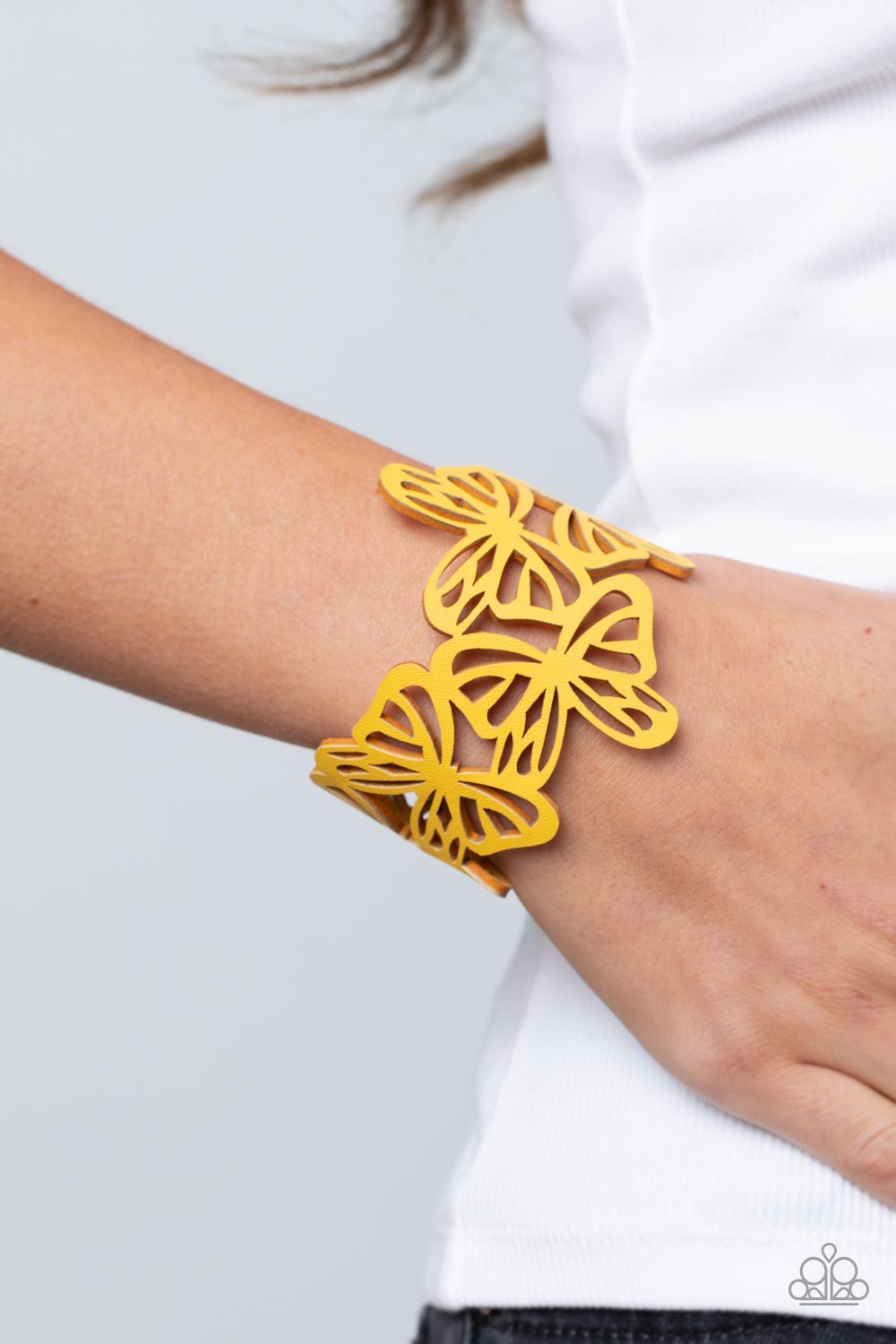 Paparazzi ♥ Butterfly Breeze - Yellow ♥  Bracelet