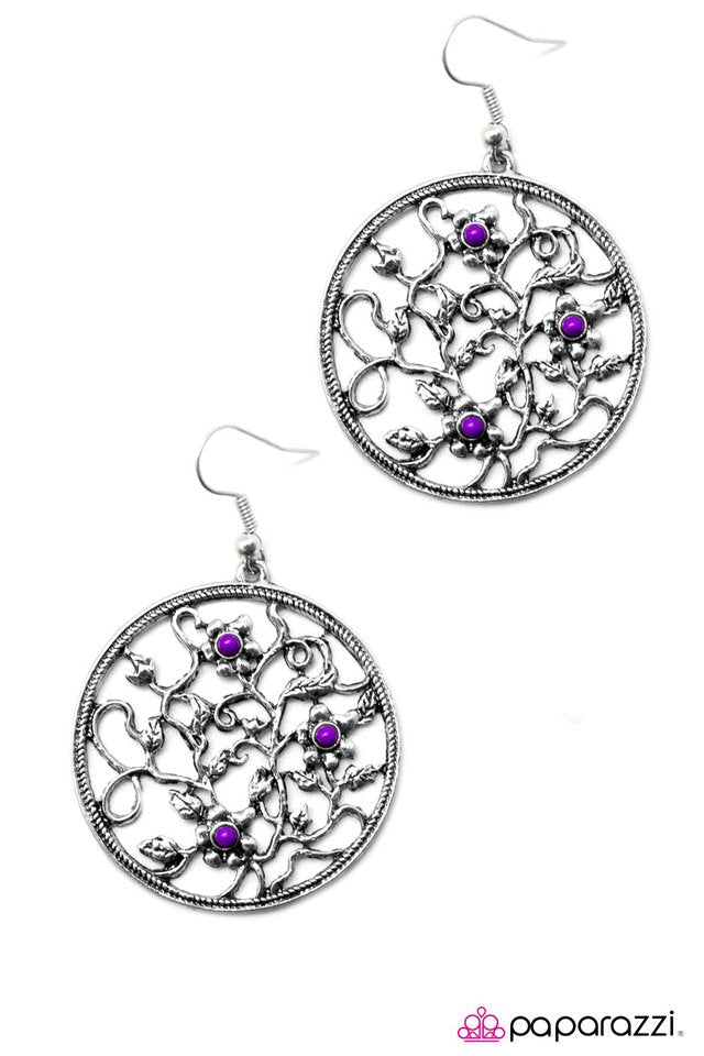 Paparazzi ♥ An Enchanted Forest - Purple ♥ Earrings