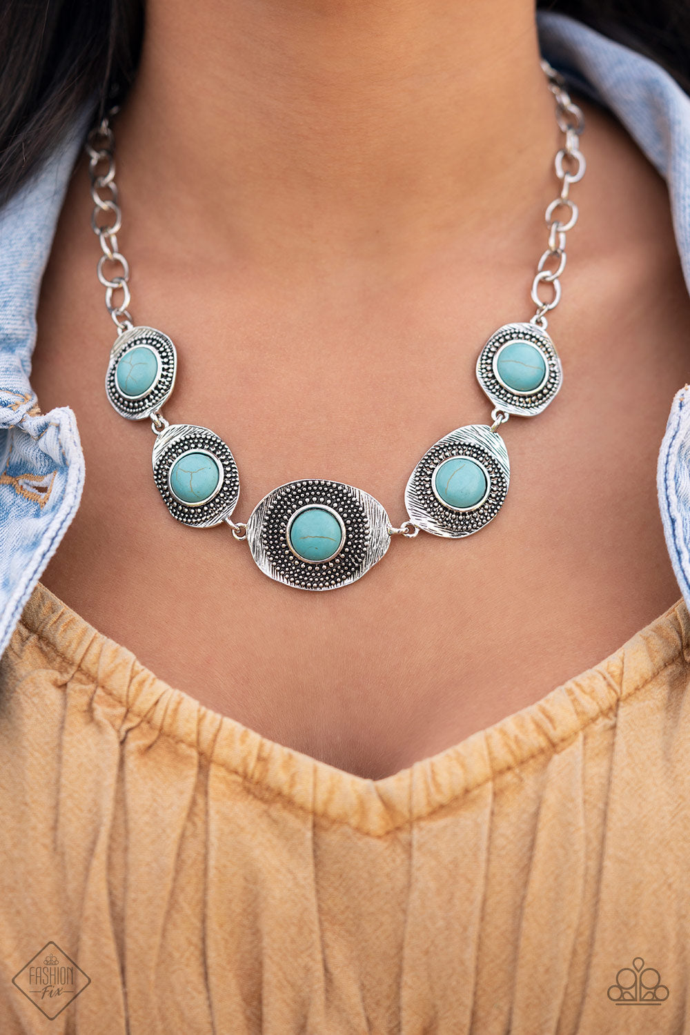 Paparazzi ♥ Homestead Harmony - Blue ♥  Necklace