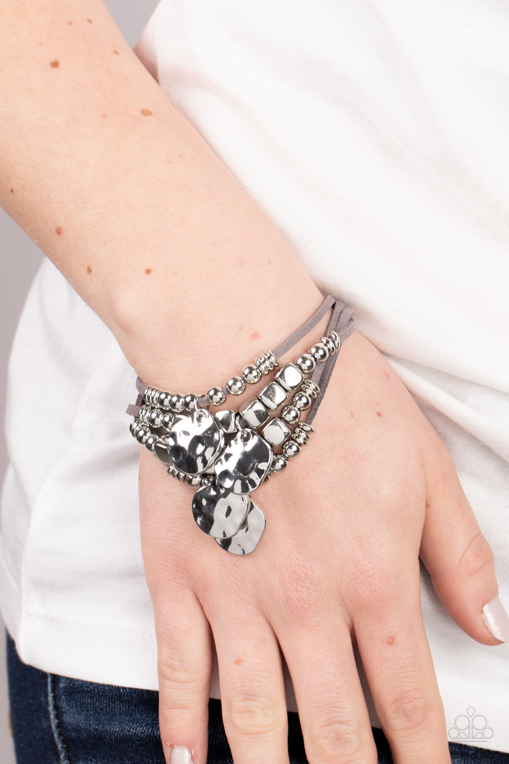 Paparazzi ♥ Token Trek - Silver ♥  Bracelet