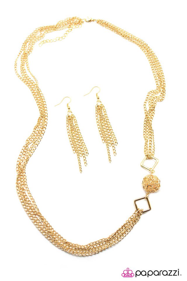 Paparazzi ♥ Positive Thinking - Gold ♥ Necklace