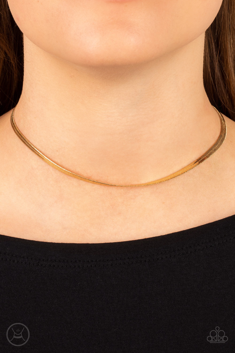 Paparazzi ♥ In No Time Flat - Gold ♥  Necklace