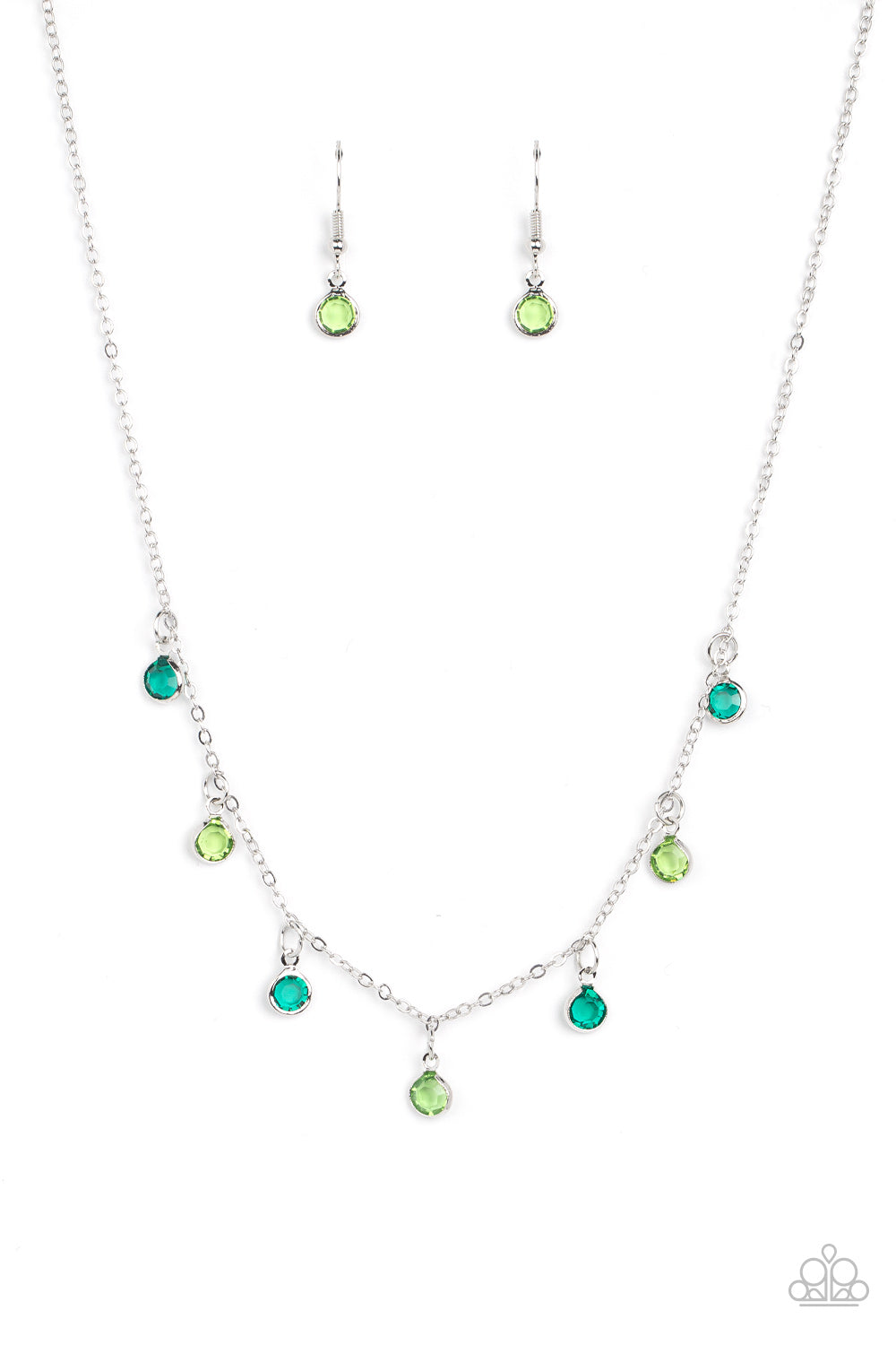 Paparazzi ♥ Carefree Charmer - Green ♥  Necklace