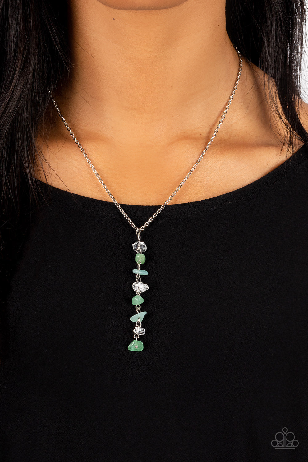 Paparazzi ♥ Tranquil Tidings - Green ♥  Necklace