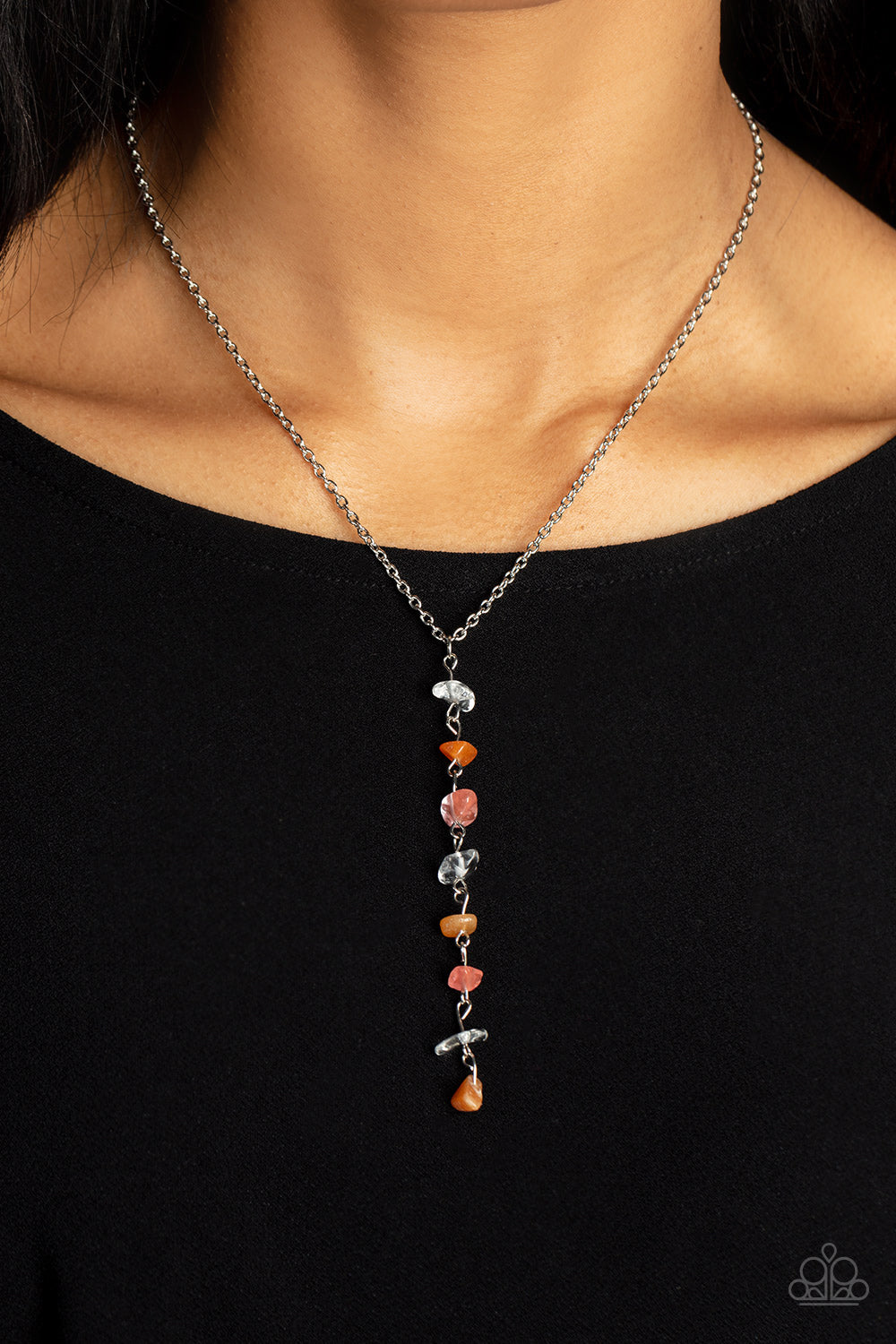 Paparazzi ♥ Tranquil Tidings - Orange ♥ Necklace – LisaAbercrombie