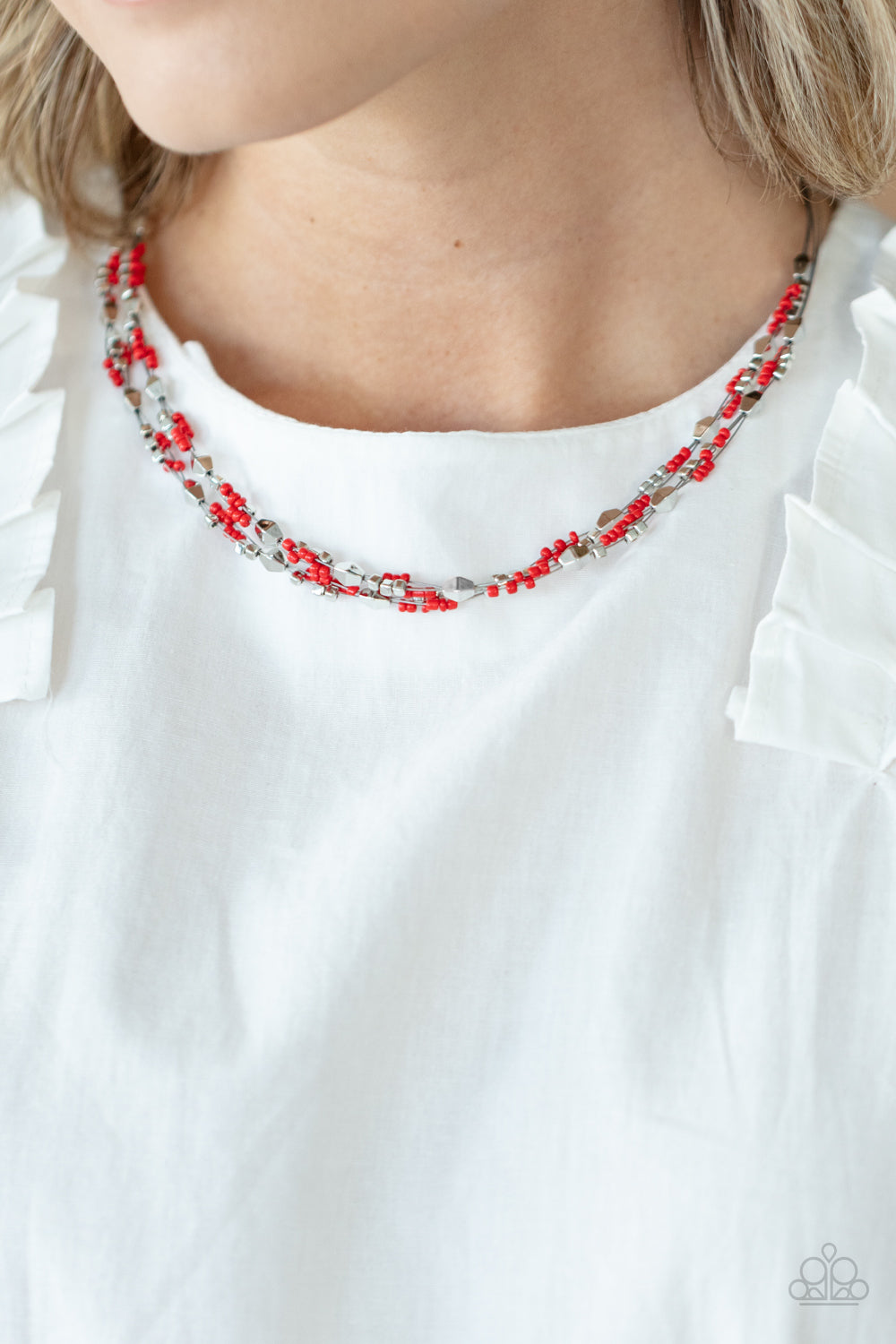 Paparazzi ♥ Explore Every Angle - Red ♥  Necklace