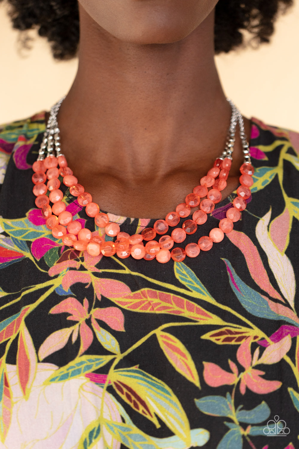 Paparazzi ♥ Pacific Picnic - Orange ♥  Necklace
