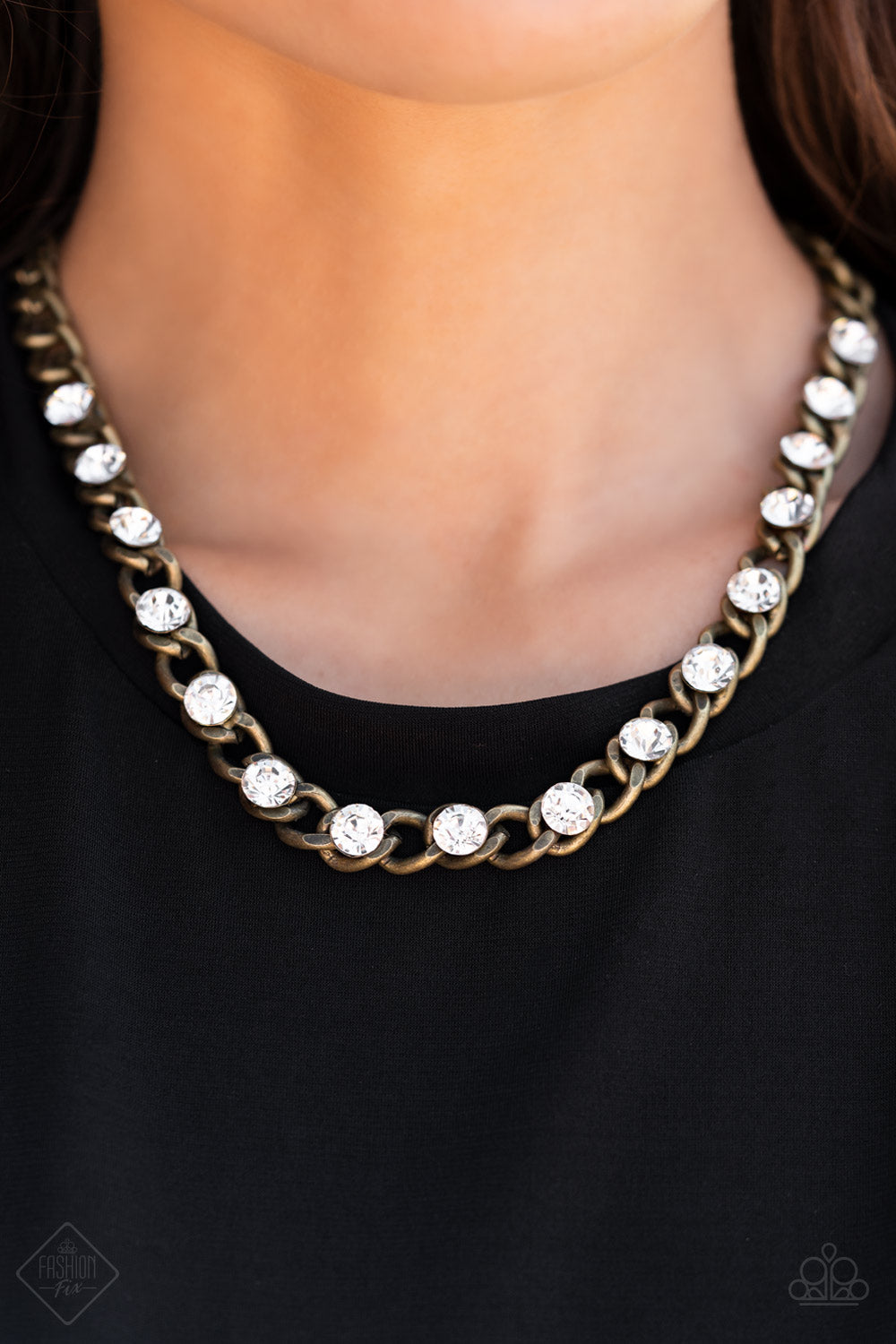 Paparazzi ♥ Major Moxie - Brass ♥  Necklace