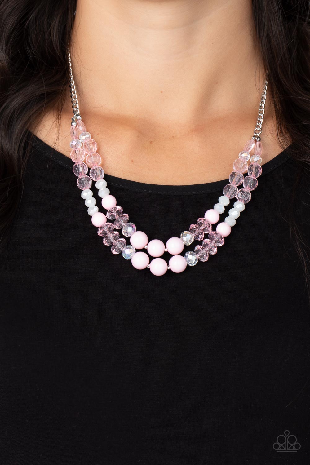 Paparazzi ♥ Vera-CRUZIN - Pink ♥  Necklace
