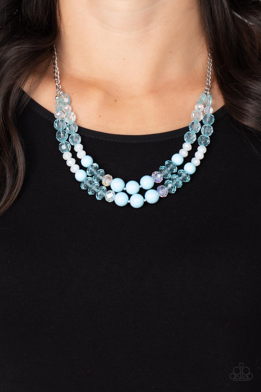 Paparazzi ♥ Vera-CRUZIN - Blue ♥  Necklace