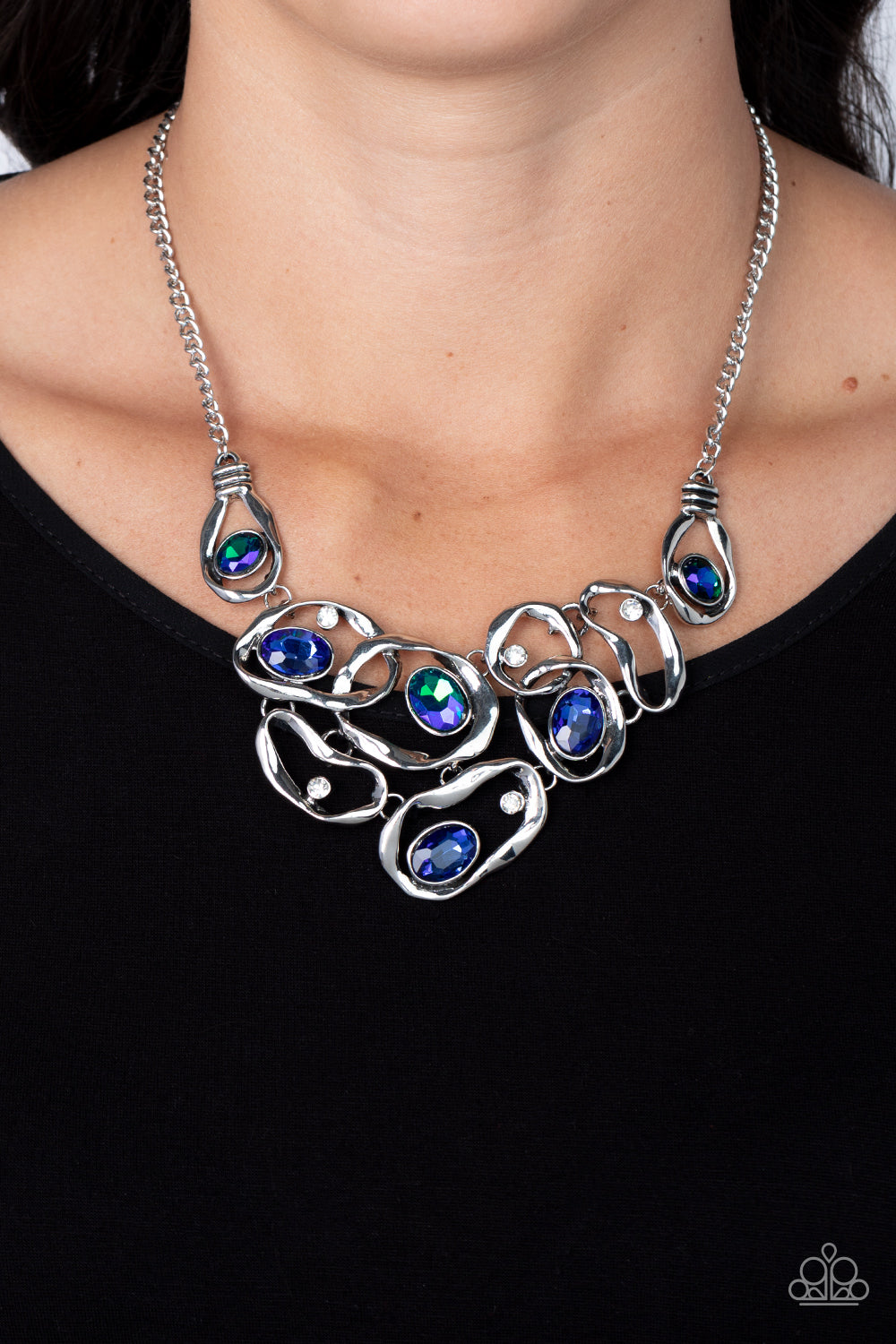 Paparazzi ♥ Warp Speed - Blue ♥  Necklace