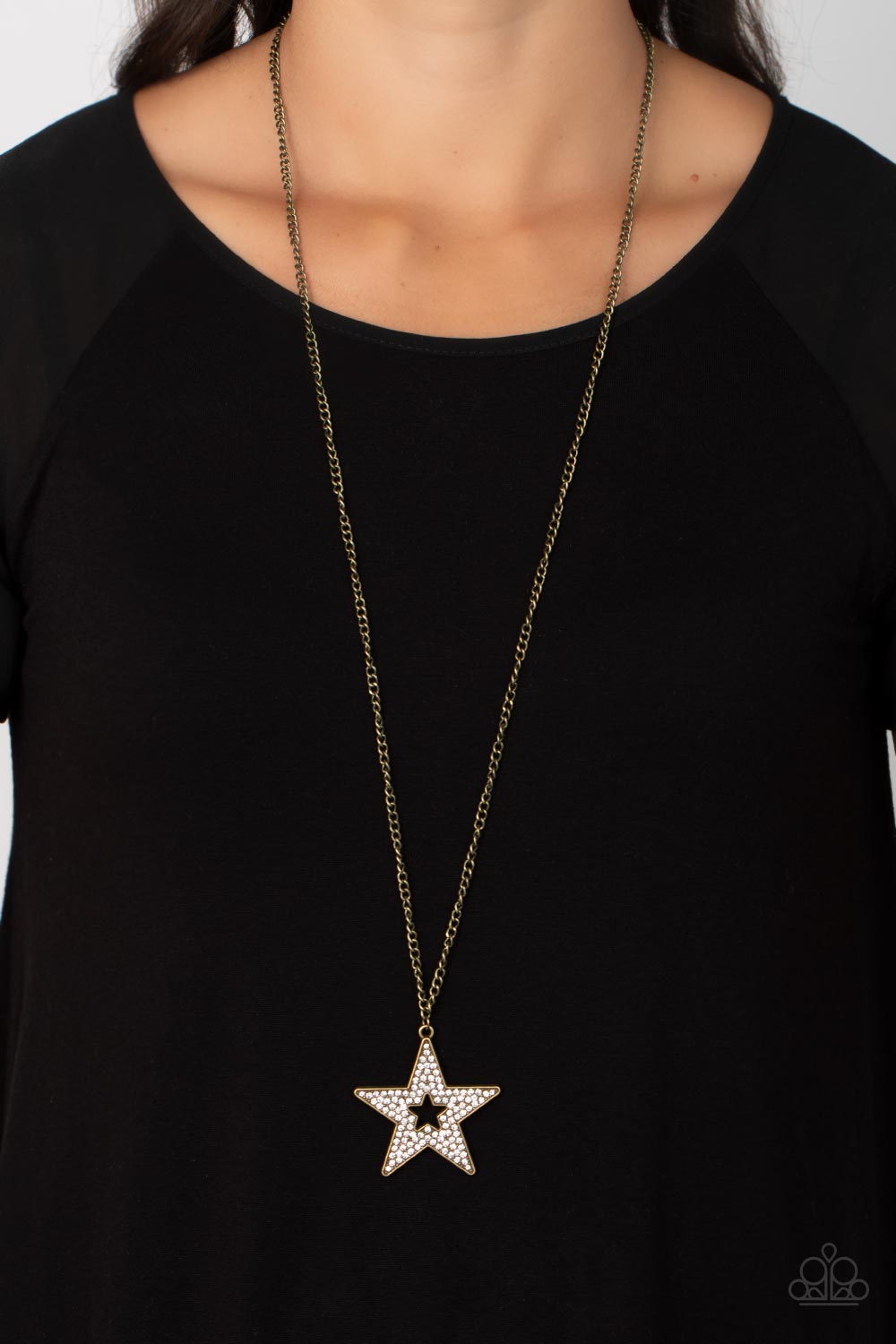 Paparazzi ♥ Superstar Stylist - Brass ♥  Necklace
