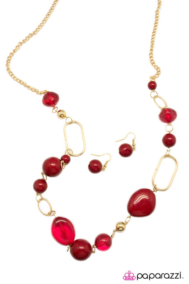 Paparazzi ♥ Rolling Stones - Red ♥ Necklace