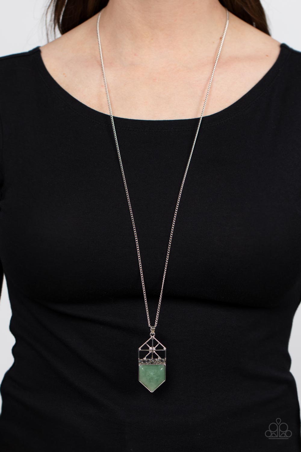 Paparazzi ♥ Trailblazing Talisman - Green ♥  Necklace