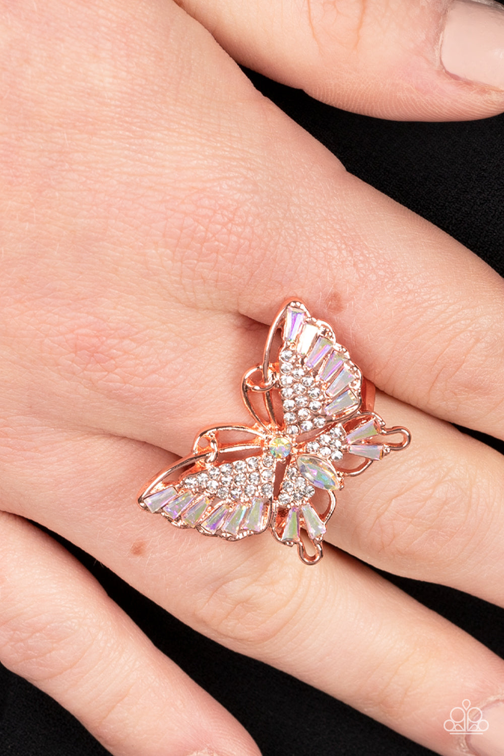 Paparazzi ♥ Fearless Flutter - Copper ♥  Ring