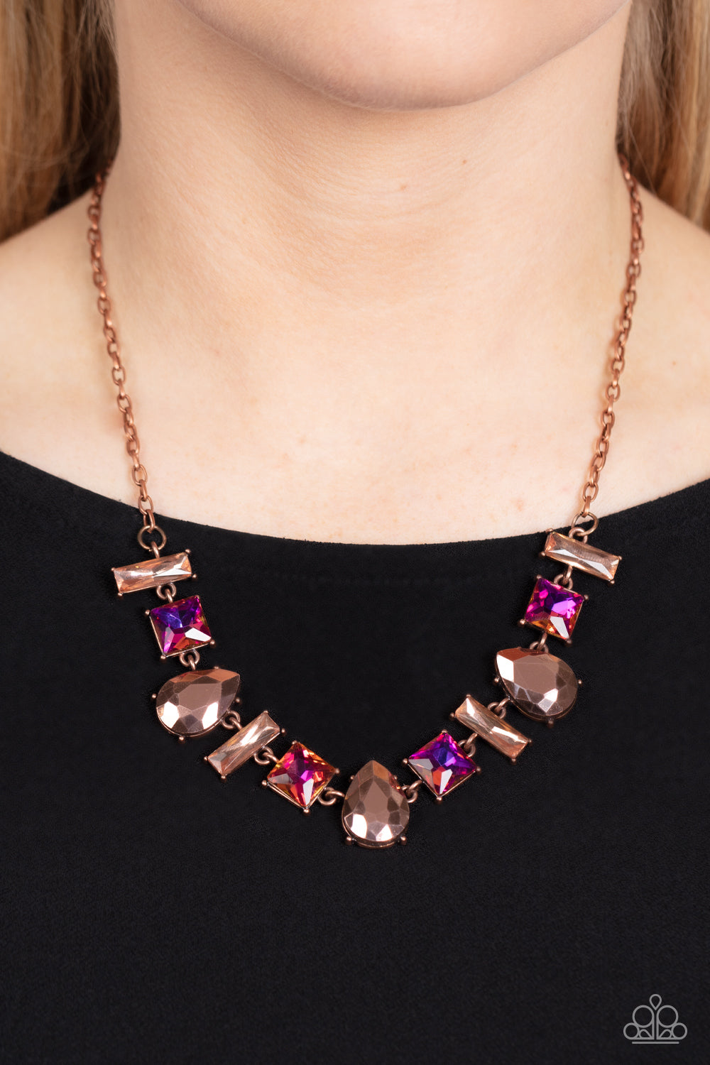 Paparazzi ♥ Interstellar Ice - Copper ♥  Necklace