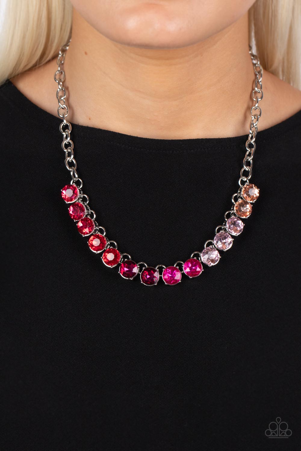 Paparazzi ♥ Rainbow Resplendence - Pink ♥  Necklace