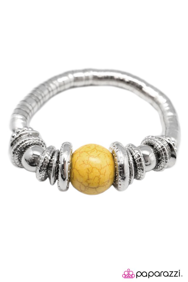 Paparazzi ♥ Do As The Romans Do... - Yellow ♥ Bracelet