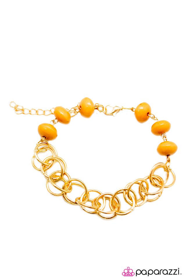 Paparazzi ♥ Divinely Divine - Yellow ♥ Bracelet
