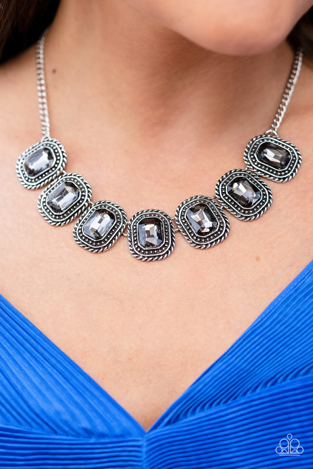 Paparazzi ♥ Iced Iron - Silver ♥  Necklace
