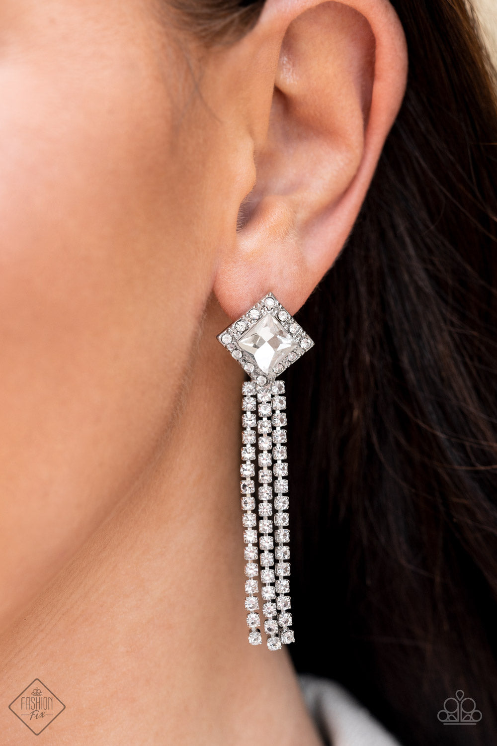Paparazzi ♥ Seasonal Sparkle - White ♥  Post Earrings