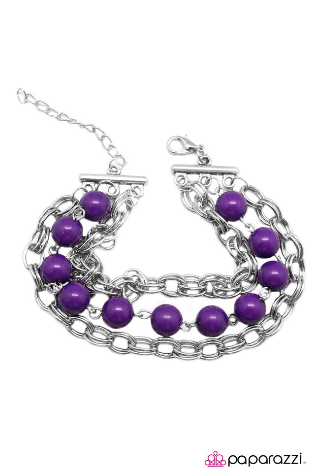 Paparazzi ♥ Stuck In The Middle - Purple ♥ Bracelet