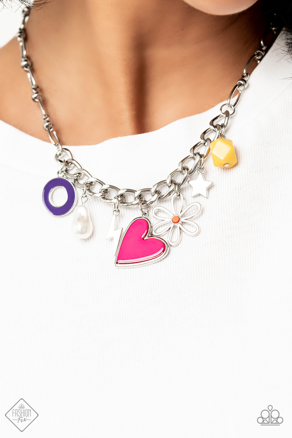 Paparazzi ♥ Living in CHARM-ony - Multi ♥  Necklace