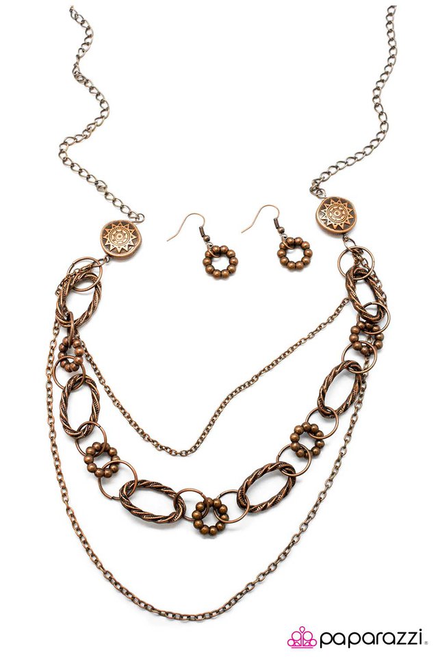 Paparazzi ♥ Everything Under The Sun - Copper ♥ Necklace