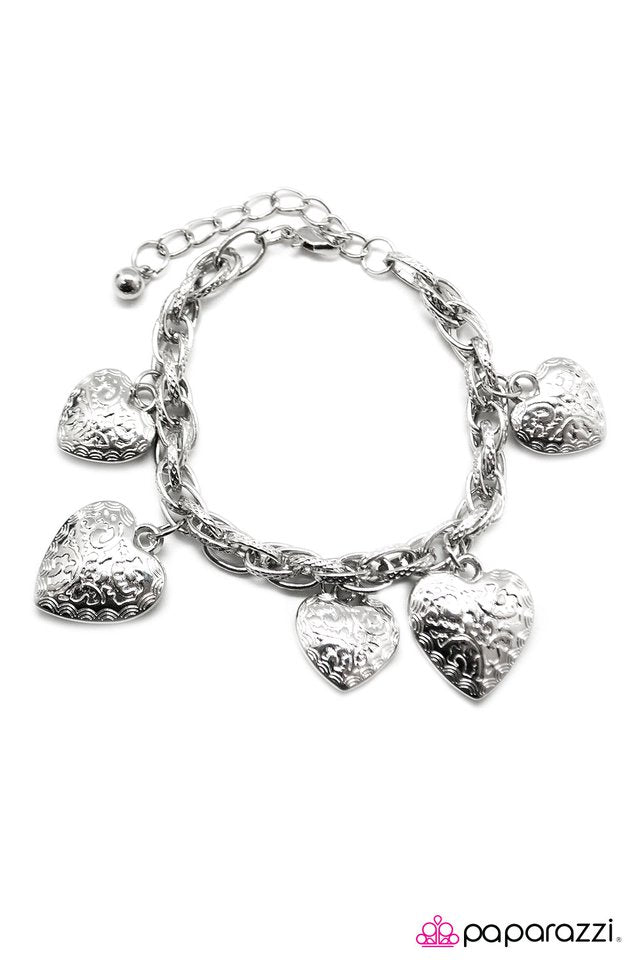 Paparazzi ♥ This Heart Of Mine - Silver ♥ Bracelet